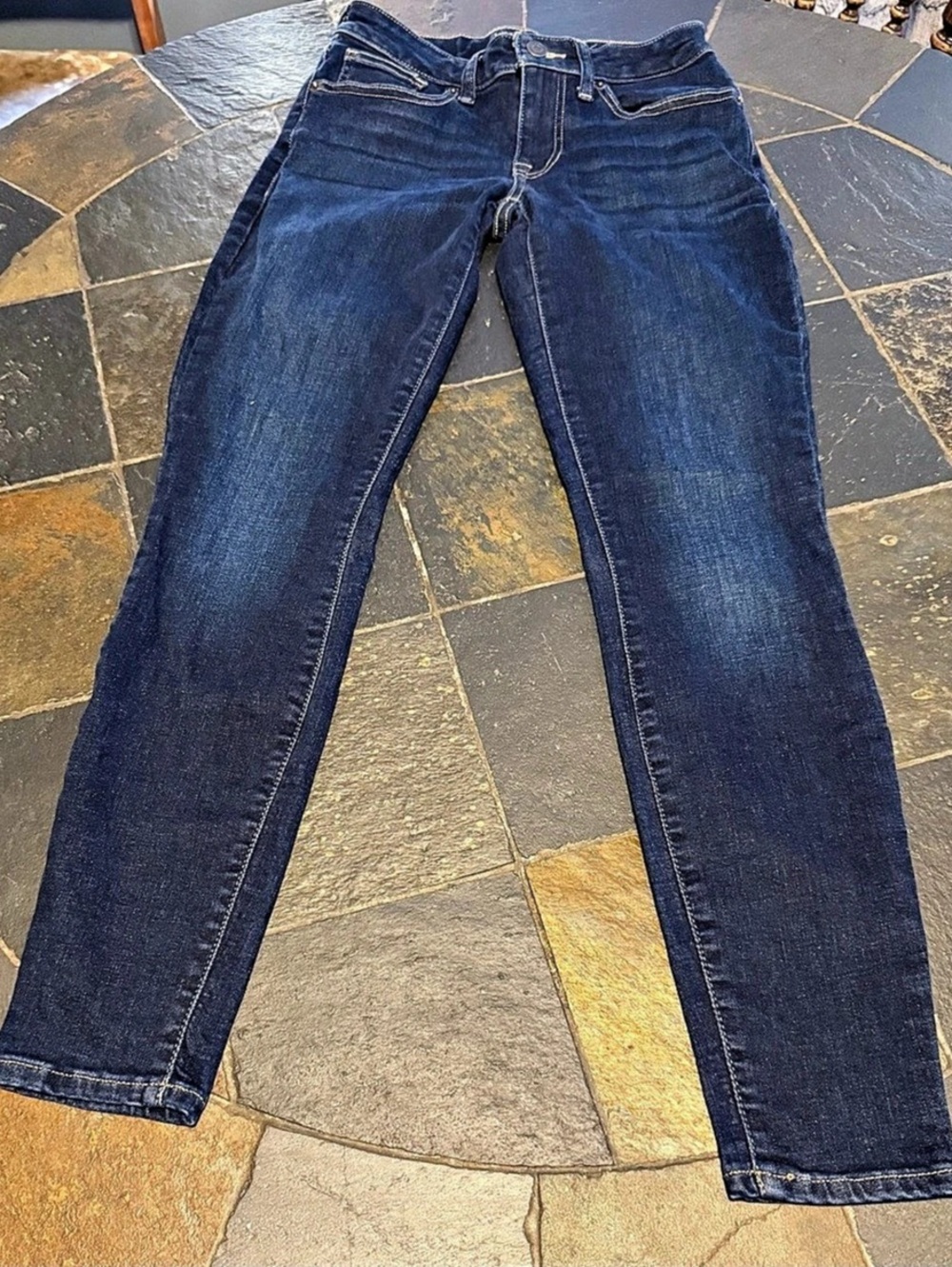 Lucky Brand Ava Mid Rise Skinny Jeans Blue Waist 26